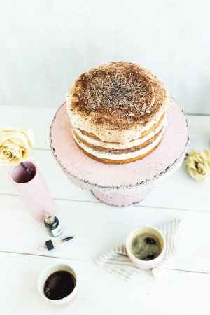 Layer cake façon tiramisu arôme café d'orient