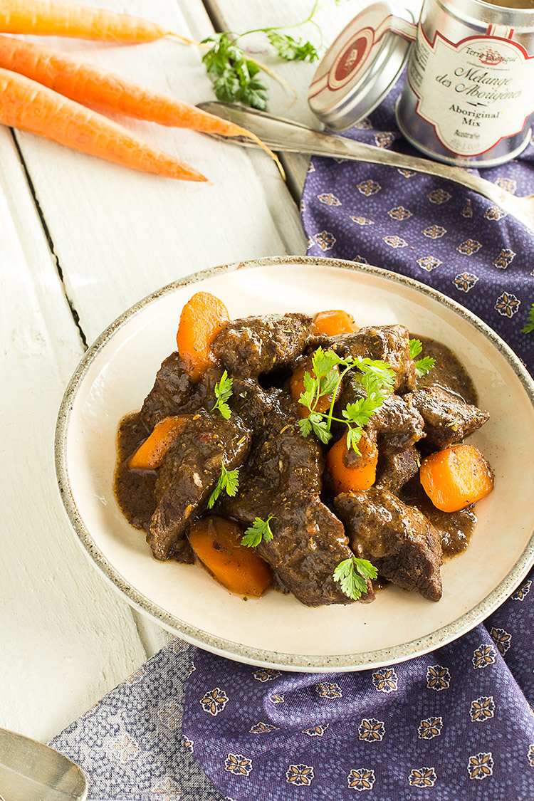 Sauté de bœuf au mélange des aborigènes