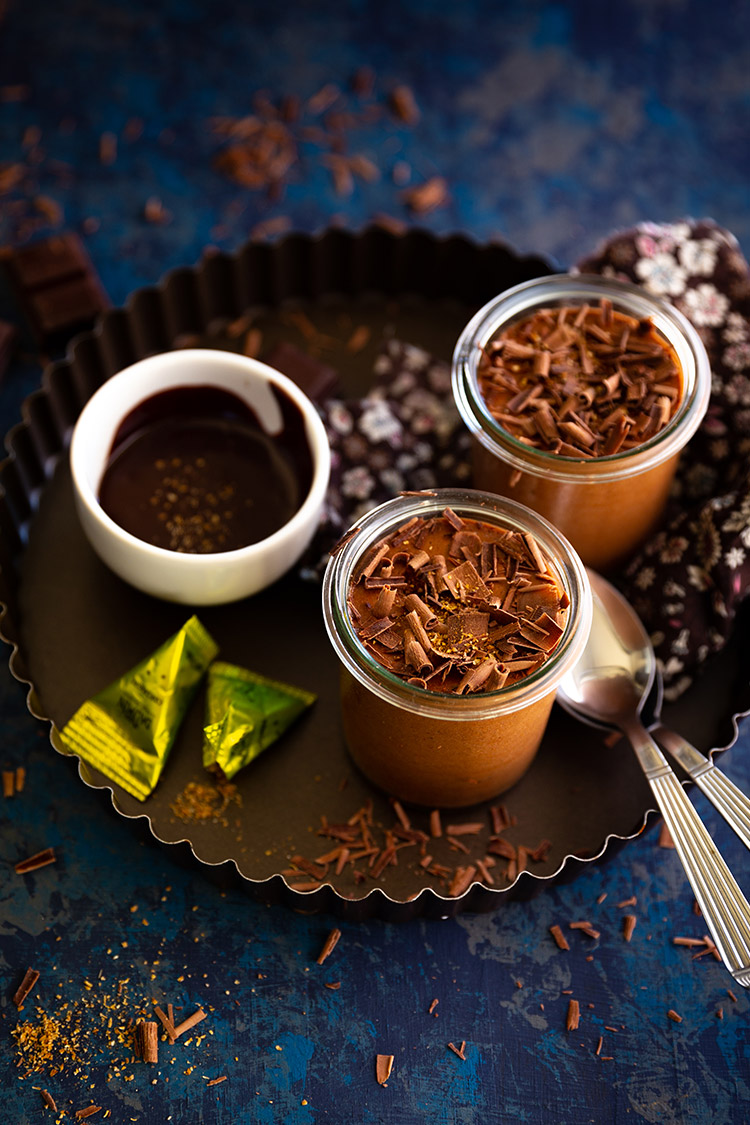 Mousse au chocolat à la coriandre