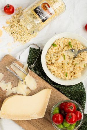 Risotto aux cèpes et basilic