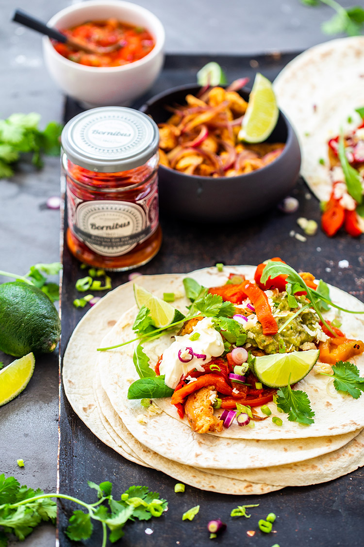 Recette de fajitas au poulet en papillote