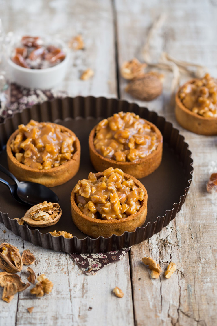 Tartelettes noix caramel au beurre salé