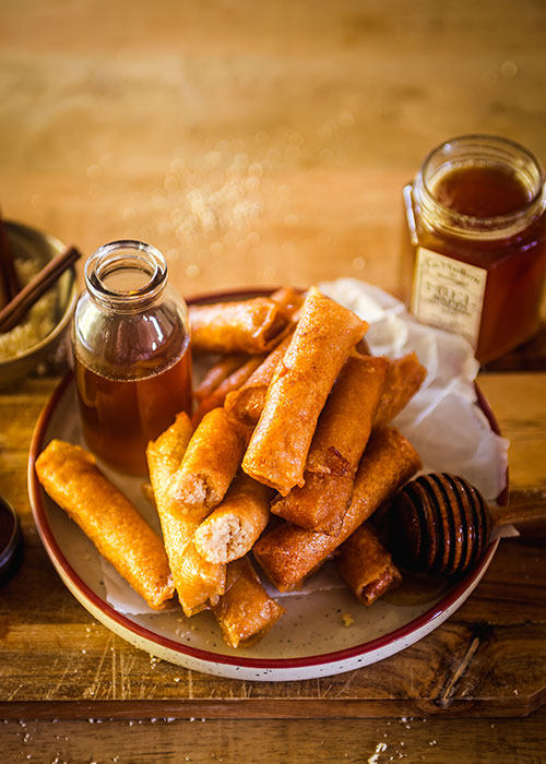 Cigares aux amandes et au miel de sapin