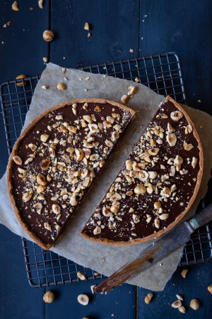 Tarte au chocolat noisette